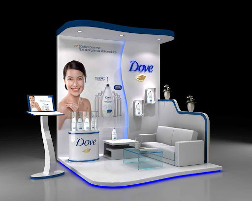 booth quảng cáo Dove