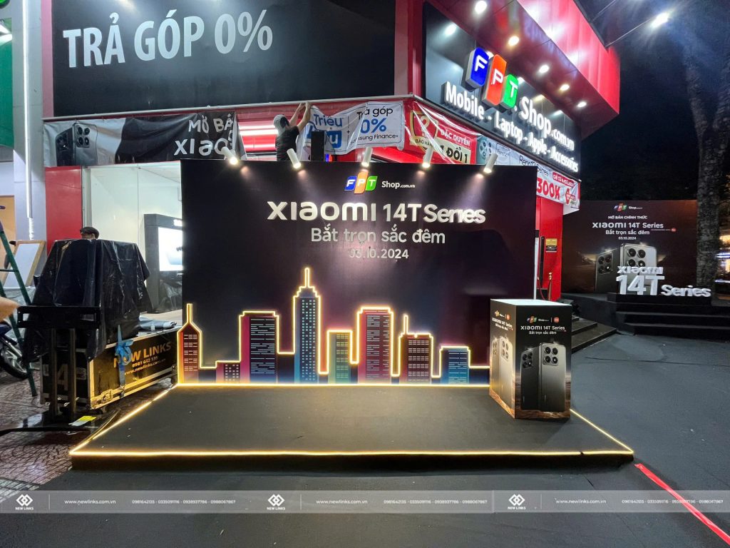 Booth chup hinh le ra mat san pham