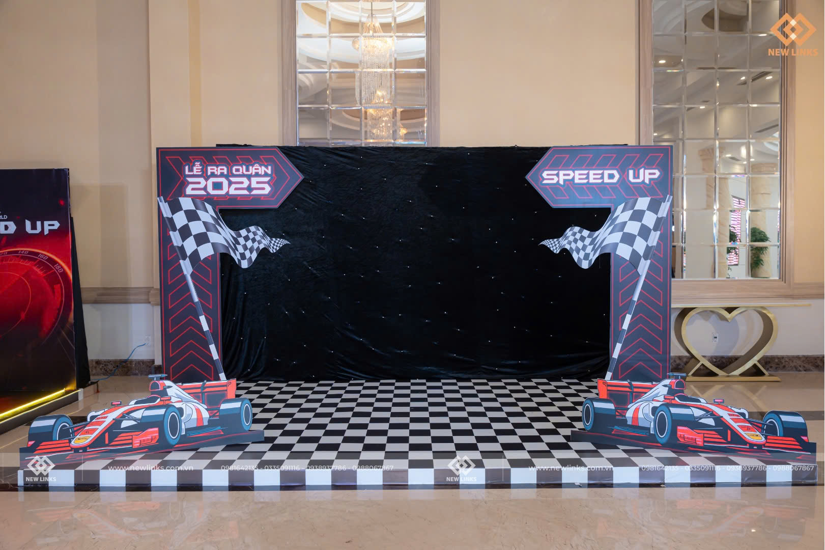 Thi công backdrop 3D - Photobooth chụp hình Lễ ra quân - Digiworld