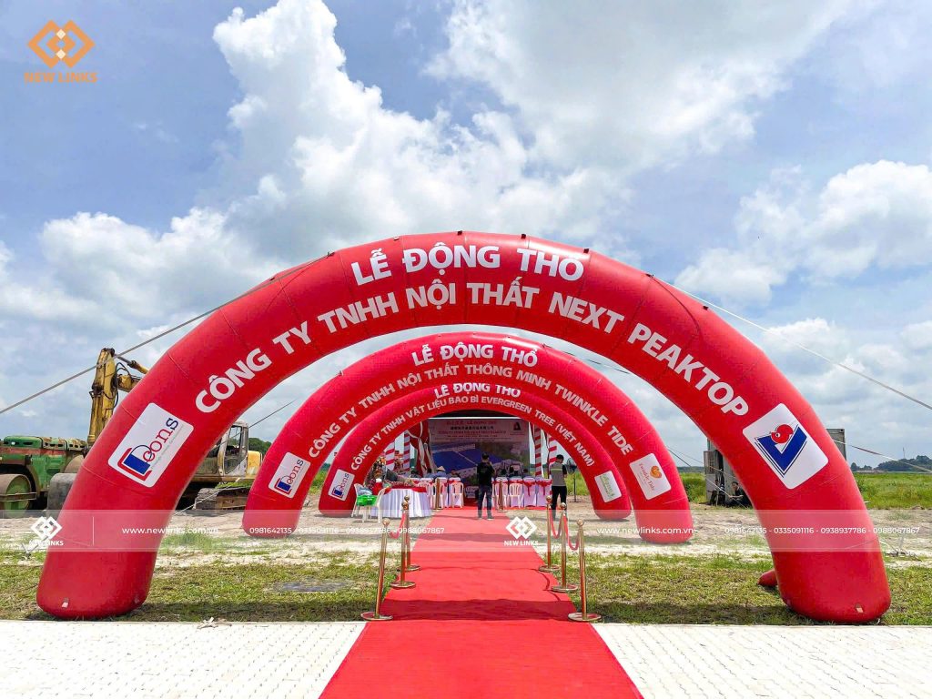 Cổng chào lễ động thổ