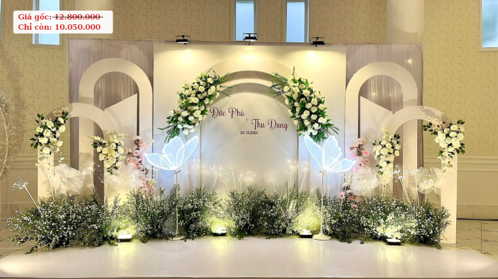 Backdrop đám cưới Lung linh