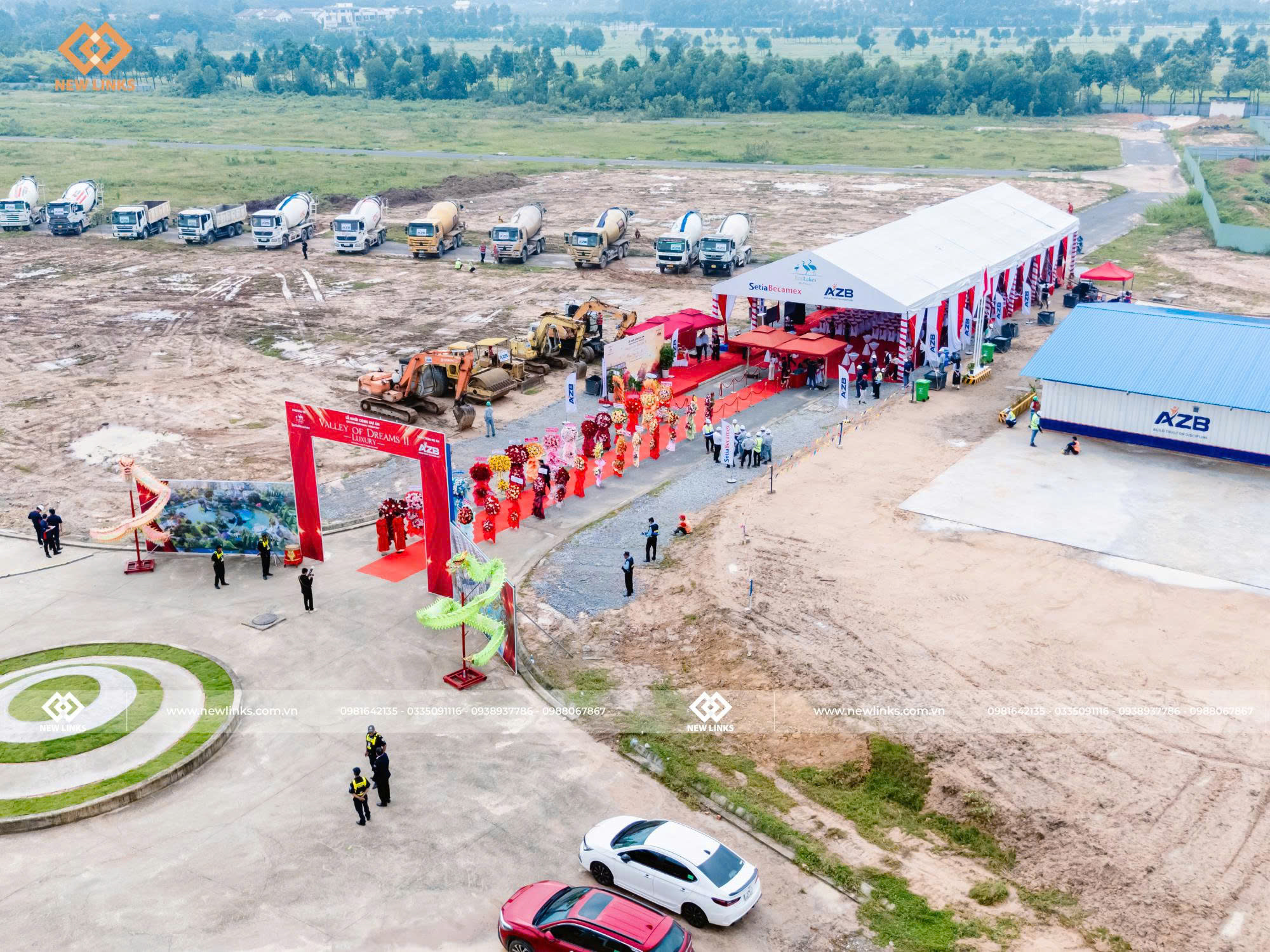 Tổng quan khu vực sự kiện - Lễ khởi công Khu đô thị Cao cấp Valley Of Dream II