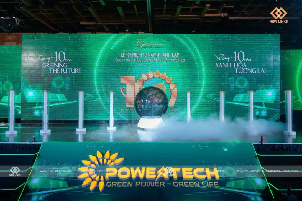 Sân khấu & quả cầu led & trụ led key moment