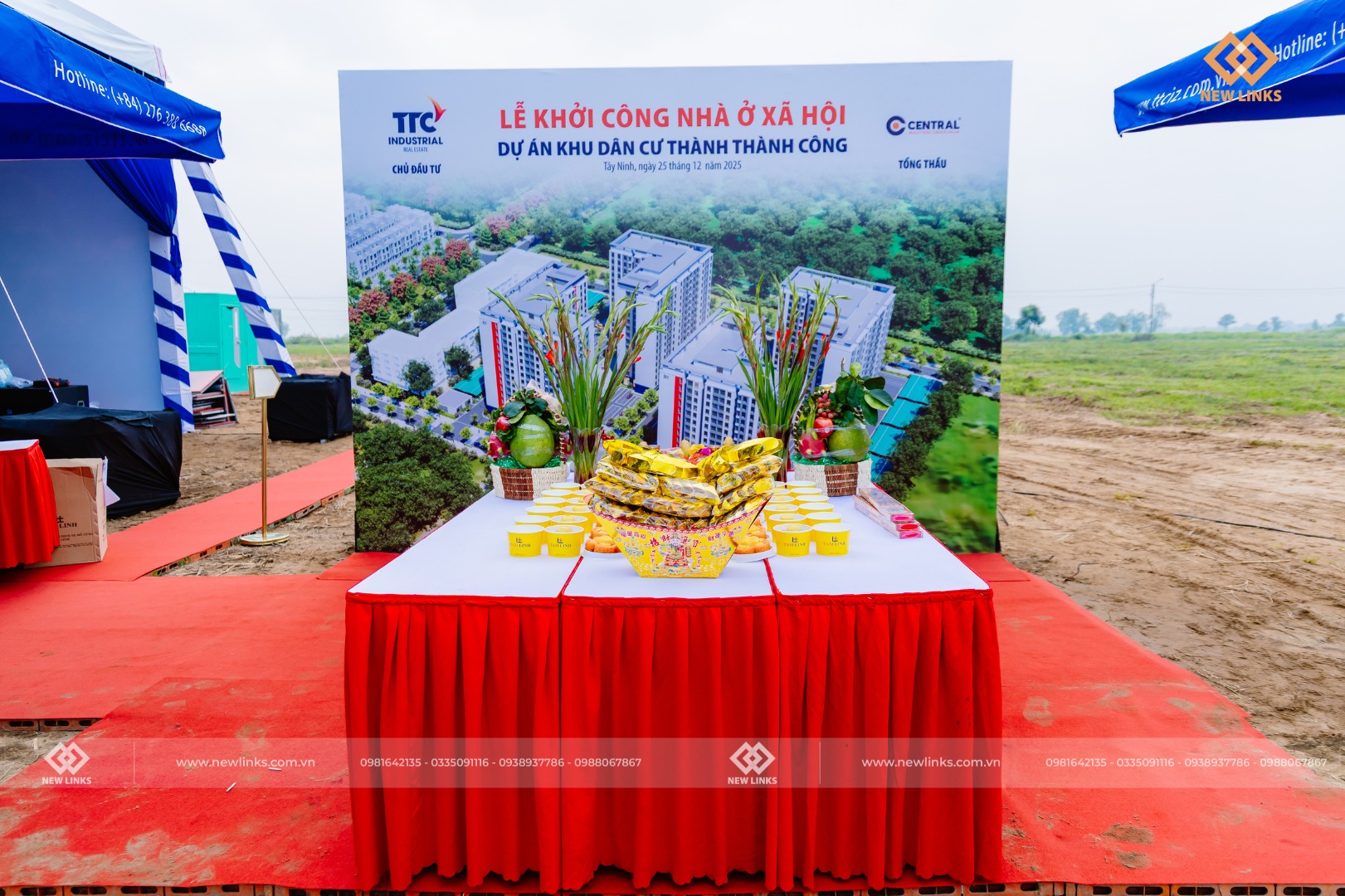 Khu vực cúng Lễ khởi công