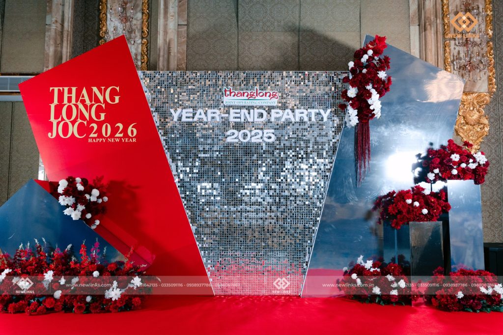 Backdrop check in theo phong cách sequin